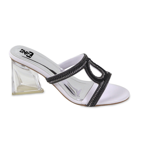 Zing Artificial Leather Sandal for Ladies - White - 10272