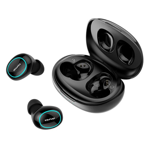 Awei T60 TWS Wireless In-Ear Earbuds - Black