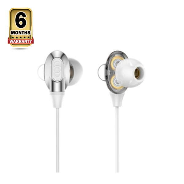 Baseus H08 Immersive Virtual 3D Gaming Earphone - White and Grey - NGH08-2G