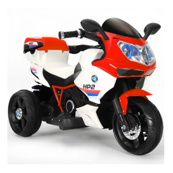 Rechargeable Three Wheeler Bike For Kids - 6 Volt - Red and White