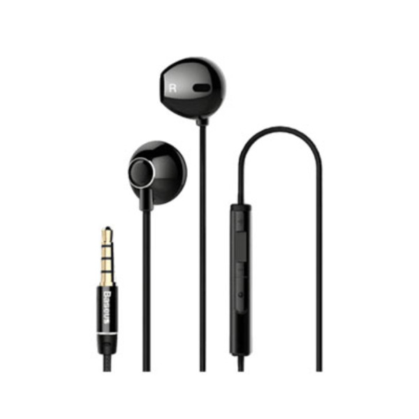 BASEUS ENCOK NGH06-01 IN-EAR WIRED BLACK EARPHONE