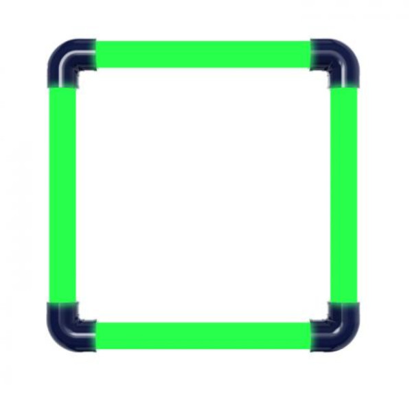 Walton GRID PANEL LIGHT  WLED-PS-T8GRID-SQ0.5F-10W (Green)