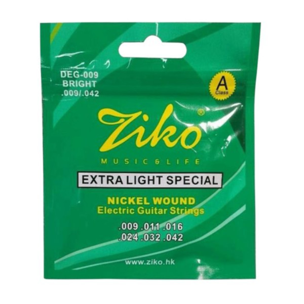 Ziko DEG 009-042 Electric Guitar Strings Nickel Wound 4 Pack/set