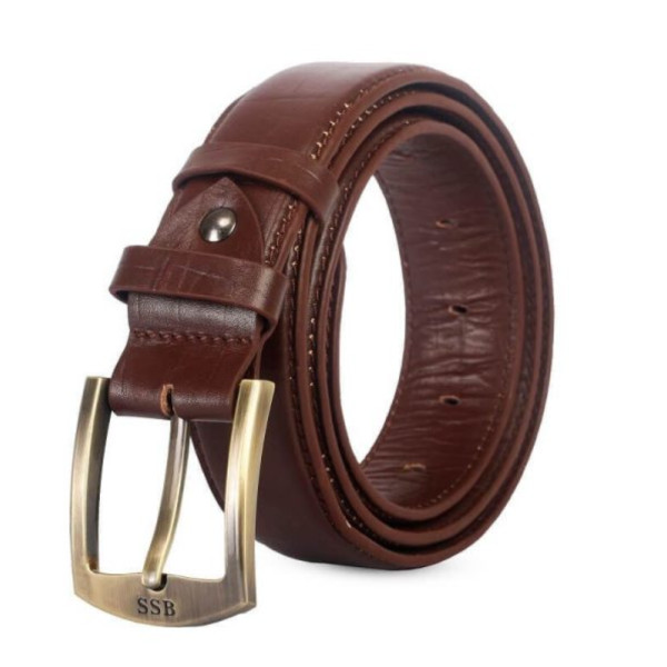 Pure Chocolate Leather Belt SB-B54