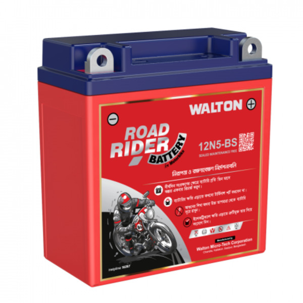 Walton Motorcycle Battery - Road Rider 12N5-BS