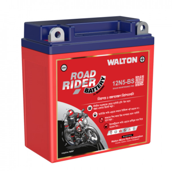 Walton Motorcycle Battery - ROAD RIDER YTX7L-BS