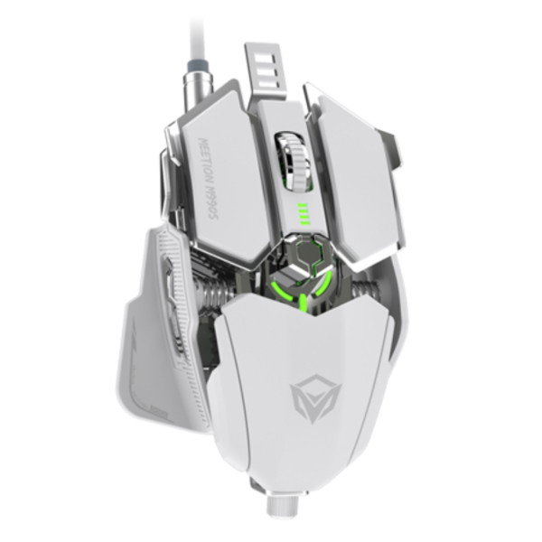 Meetion MT-M990S Wired Mechanical Gaming Mouse (White)