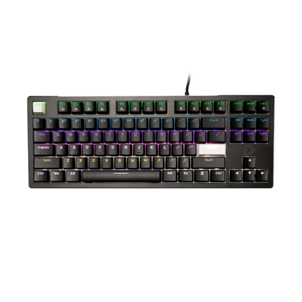 DAREU EK87 V2 WIRED BLUE SWITCH RAINBOW BLACK KEYBOARD