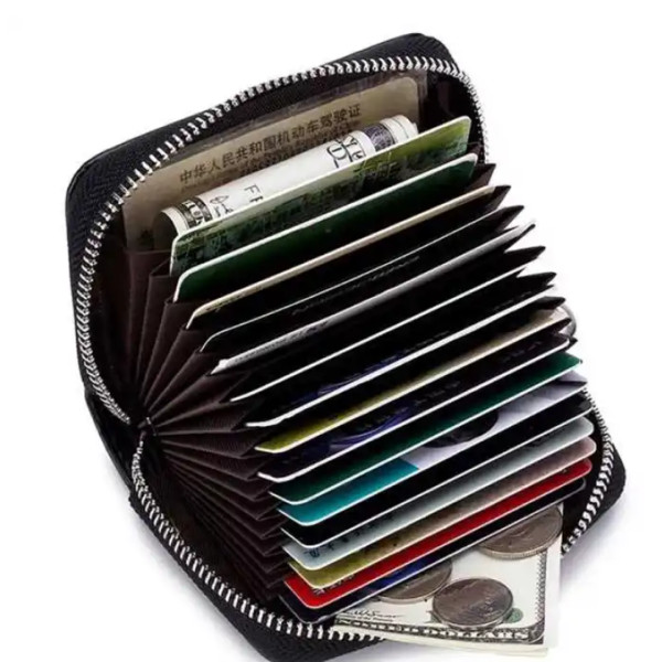 Polyurethane Leather Credit Card Holder Wallet