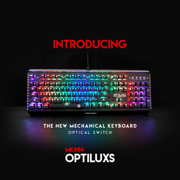 Fantech MK884RGB Optiluxs Full Size RGB Optical Switch Keyboard