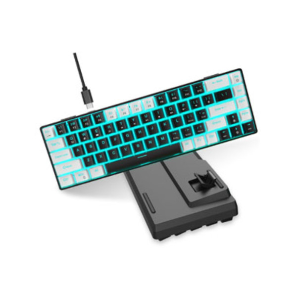 HXSJ V800 SINGLE BACKLIT HOTSWAPPABLE MECHANICAL KEYBOARD BLUE SWITCH