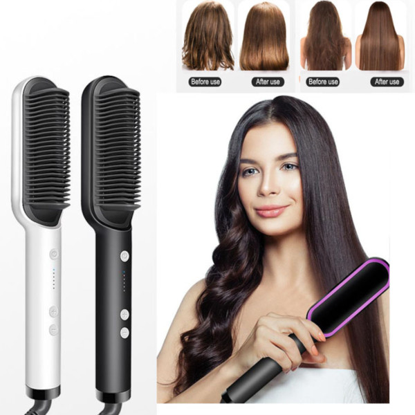 Hair Straightener Brush Combo Hair Brush