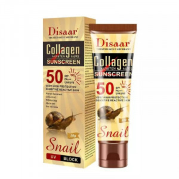 Disaar Collagen Snail Sunscreen Face And Body Sun Protection - 50gm