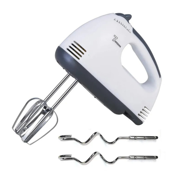 Scarlett Electric Egg Beater and Hand Mixer - 180W - White