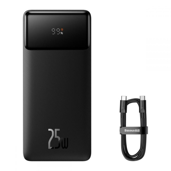 Baseus Bipow 20W Digital Display Power Bank - 20000mAh - Black