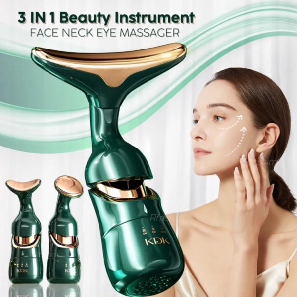 KDK 3-in-1 All Around Facial Lifting, Neck & Eye Massage Beauty Device