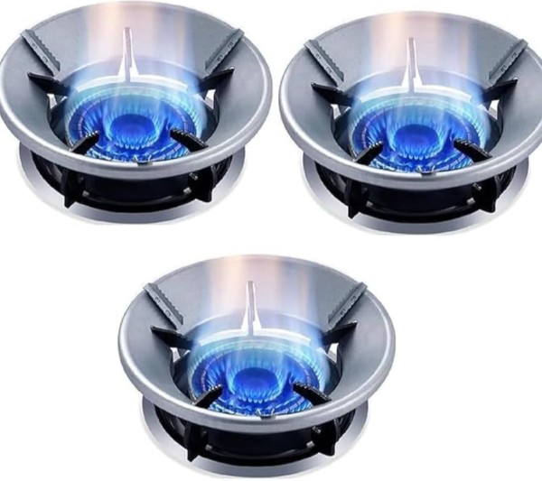 Energy Saving Gas Stove Cover High Efficiency Windproof Disk Windshield Bracket Flame Cap Cover