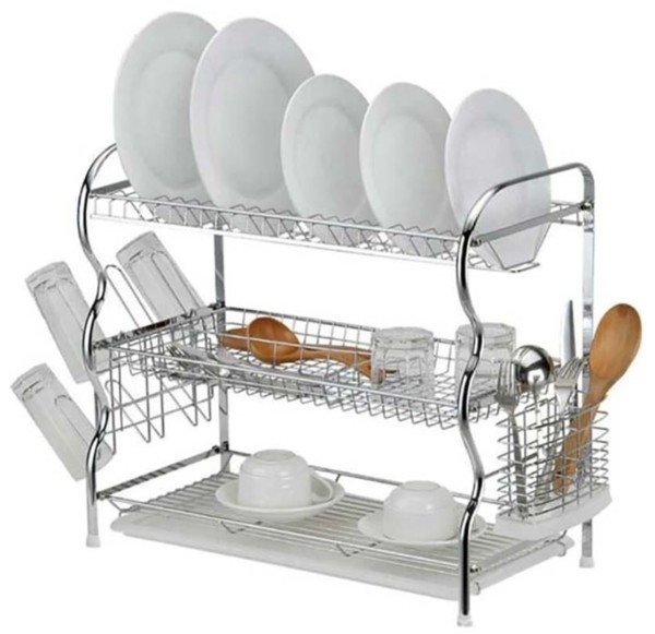 Stainless steel 3 lair dish rack-2603