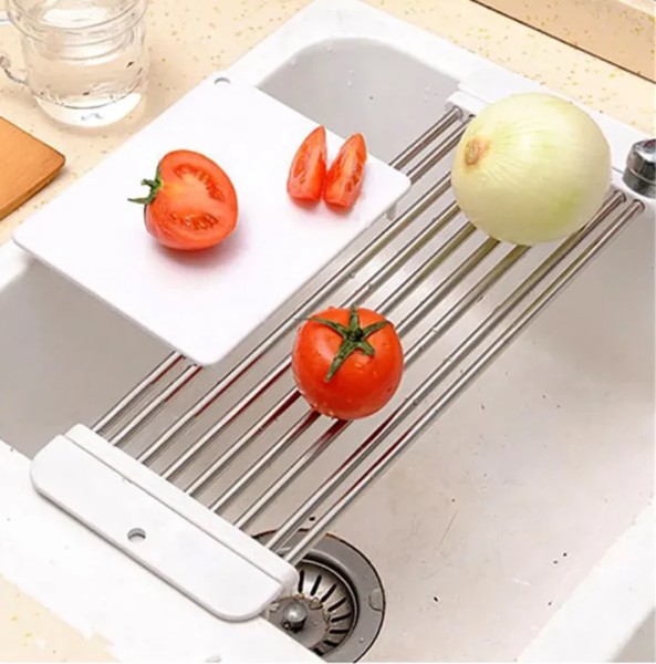 Fold-able Stainless Steel Sink Racks-2569