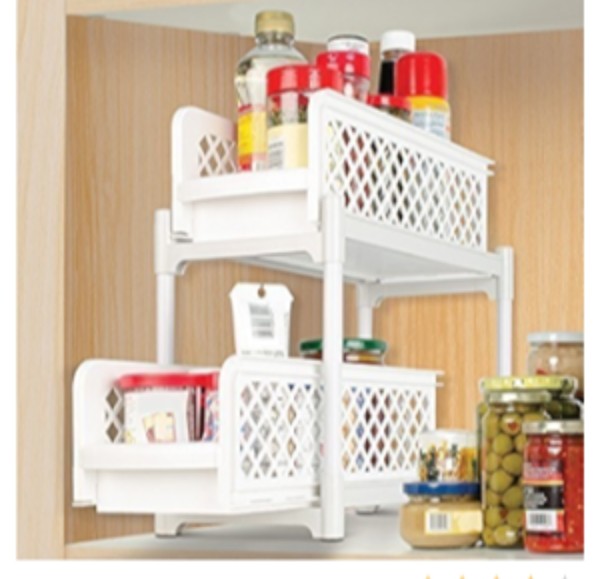 Portable 2-Tier Basket Drawers-430