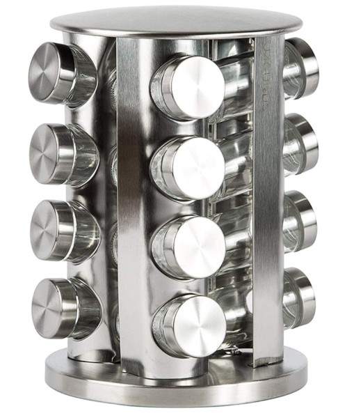 Rotating Spice Rack with 16 Spice Jars-2619