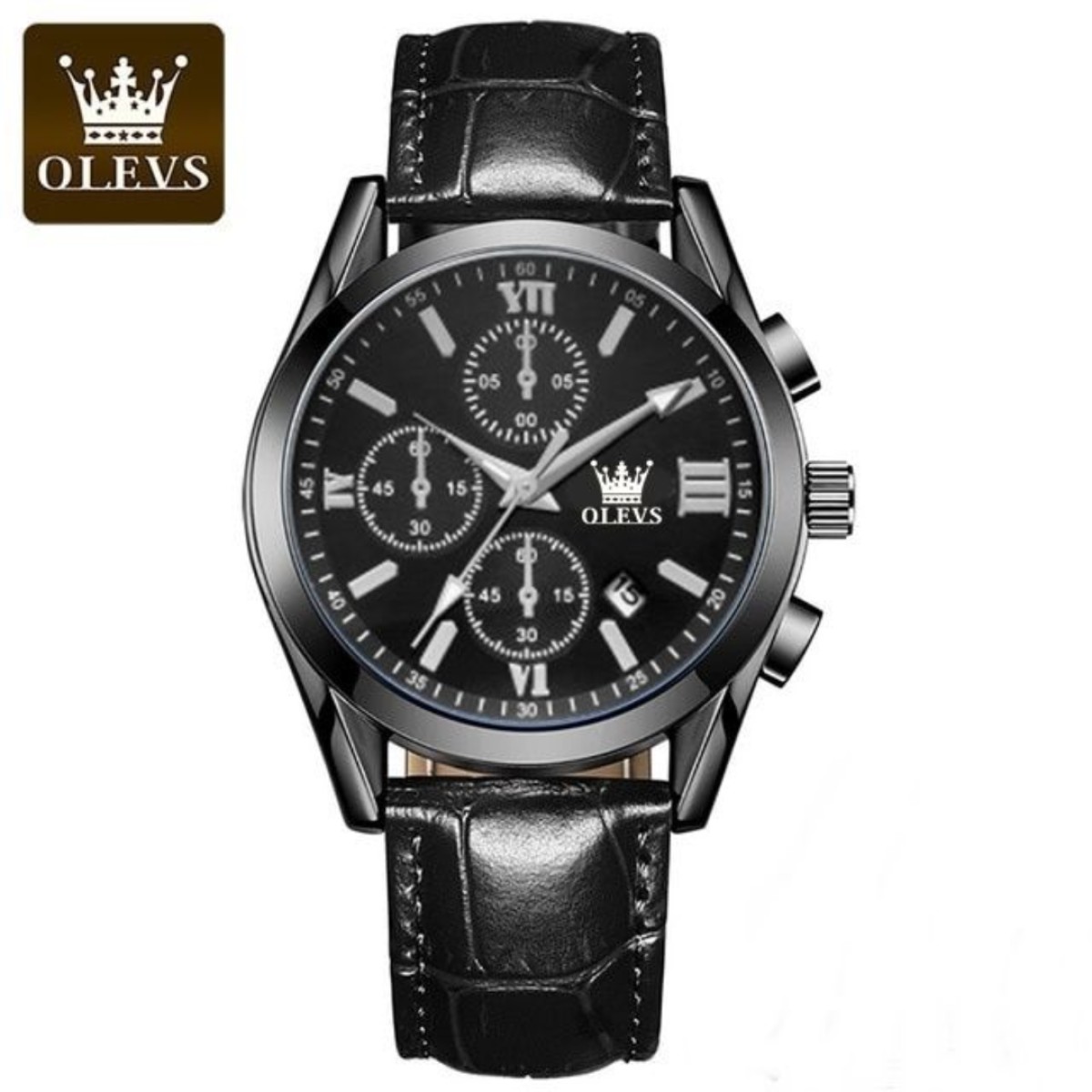 Olevs 2872 Fashionable Analog leather Men's Watch