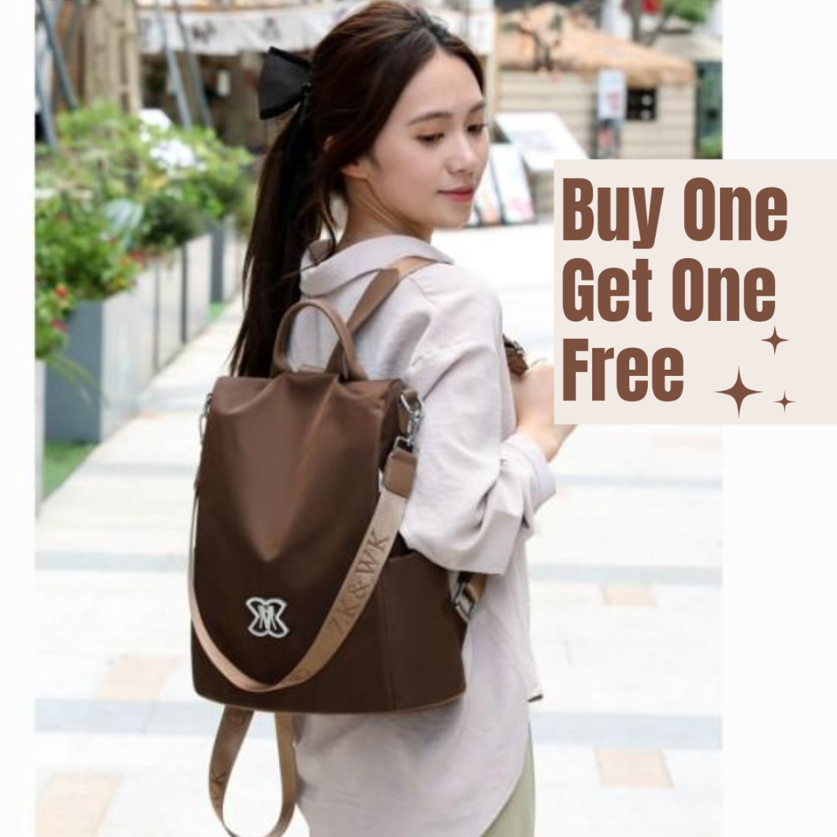 Buy 1 Women Large Capacity Outdoor Tote Bag Get 1 Free