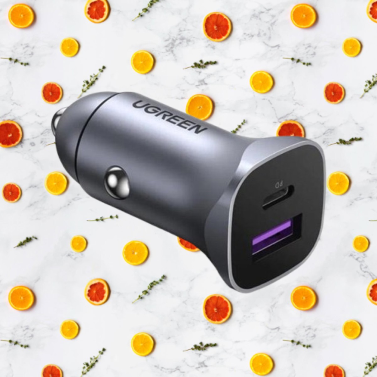 UGREEN CD130 A+C Dual-Port PD30W+SCP22.5W Car Charger (40858)