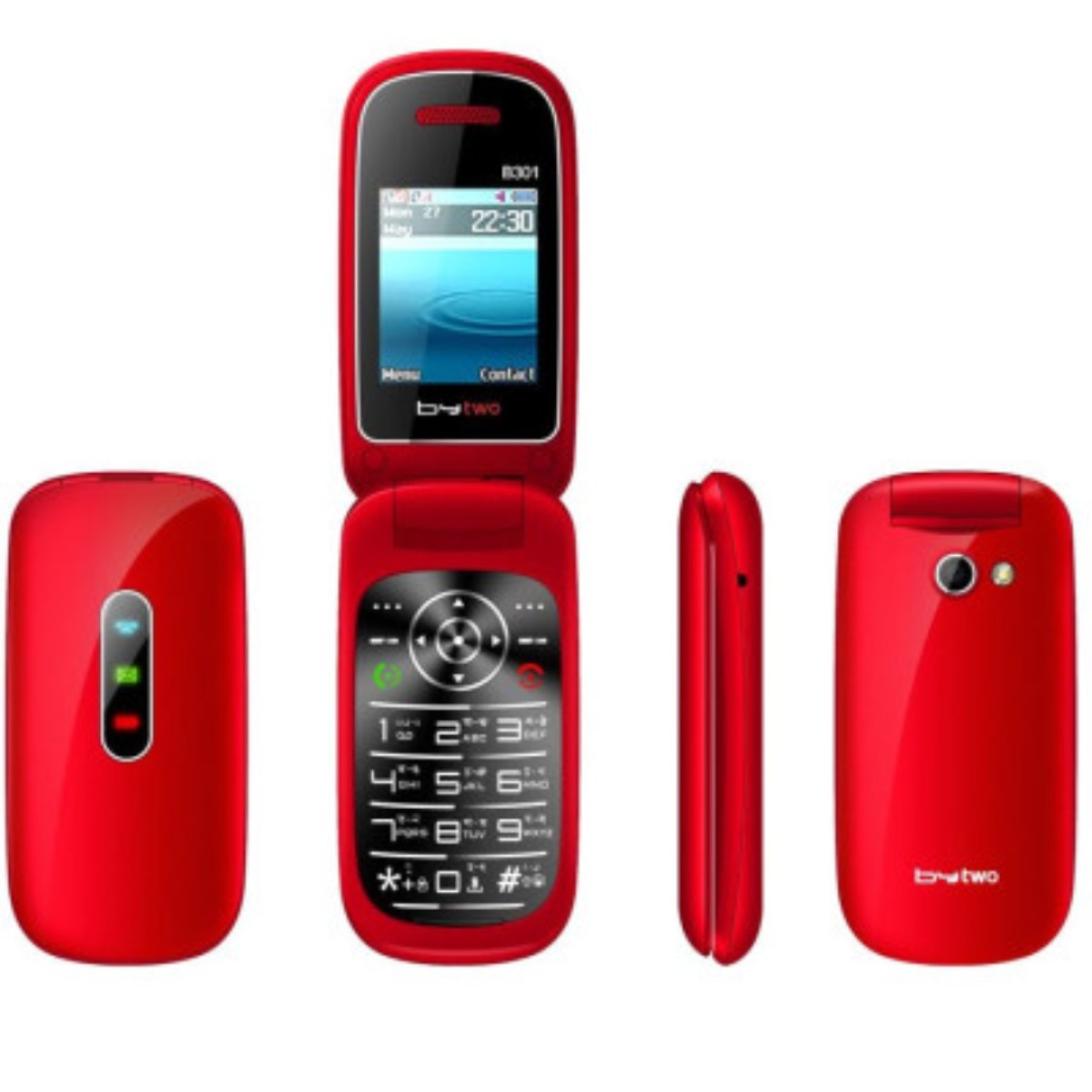 Bytwo 301 Folding Phone Dual Sim red