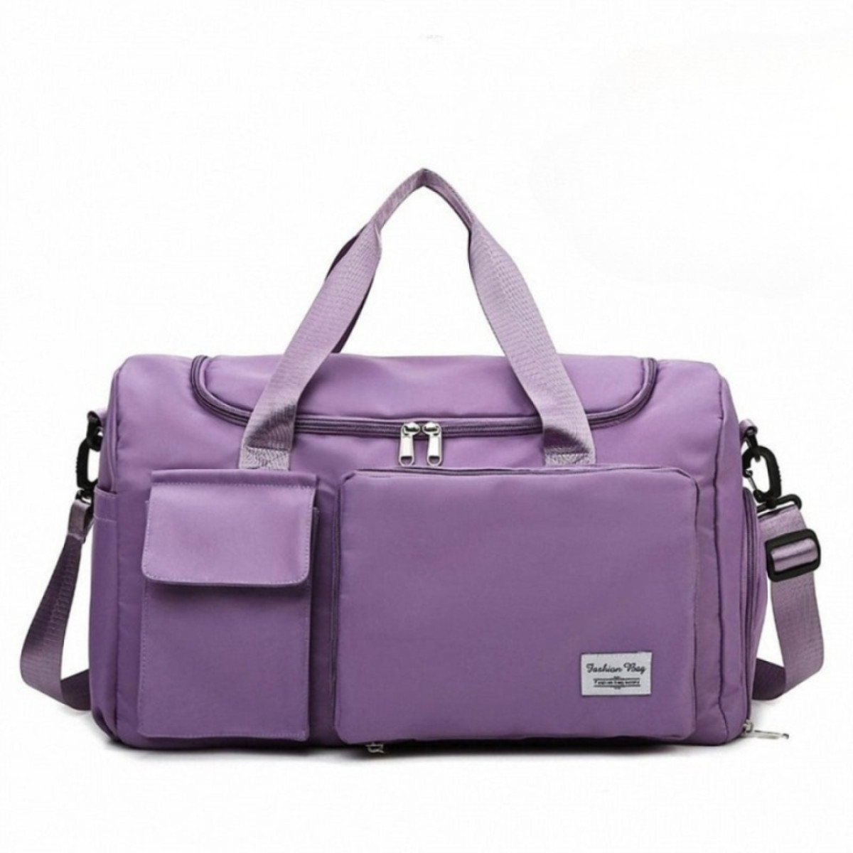 Fashionable Large Capacity Travel & Gym Bag (Light purple)