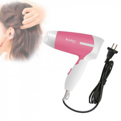 Electric Folding Compact Travel Hair Dryer Kemey KM-6830