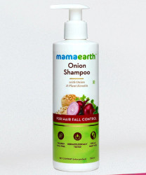 Mamaearth Onion shampoo With Onion and Plant karatin For Hair Fall Control