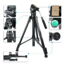 Professional YUNTENG VCT-880RM aluminum photography photo studio video camera