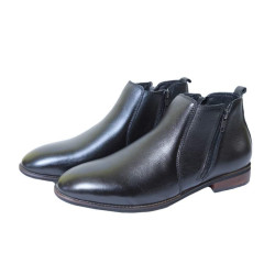 Leather Boot For Men - Black