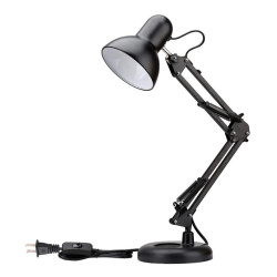 Table Lamp Stand with Free 5W LED Bulb - Black