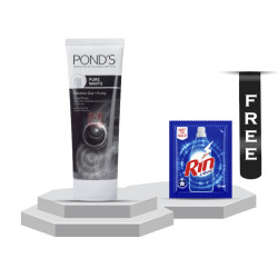 Ponds Pure White Facial Foam - 100gm With Rin Liquid - 35ml Free