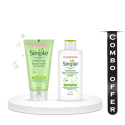 Combo of Simple Kind to Skin Moisturising Facial Wash & Light Moisturiser - 150 ml + 125 ml