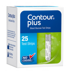 Contour Plus Blood Glucose Test Strip - 25pcs