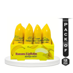 Pack of 12pcs Banana Lip Balm