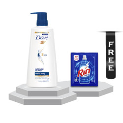 Dove Intense Repair Shampoo - 450ml With Rin Liquid - 35ml Free