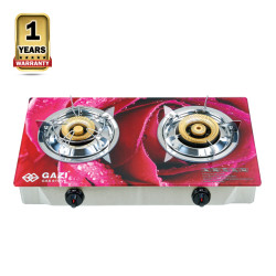 Gazi GST-229C Double Burner Gas Stove - Red