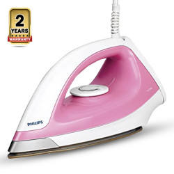 Philips GC158/02 Dry Iron - White and Pink