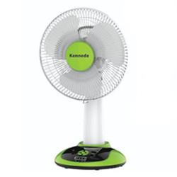 Kennede KN-2932S Rechargeable Table Fan - 12 Inch - White