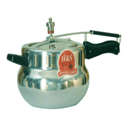 Hands Pressure Handi Cooker - 5.5 Liter- Silver