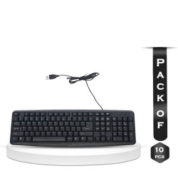 Pack of 10 Pcs Fastkey LK 04 USB Keyboard - Black