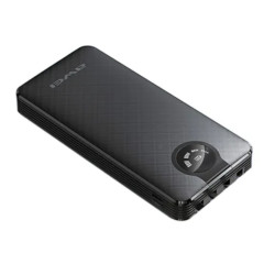 Awei P133K Portable 4 Built-in Cable Power Bank - 10000mAh - Black