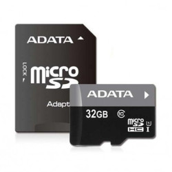 Adata Micro SD Class-10 (SDHC-UHS-I) Memory Card With Adapter - 32GB