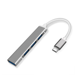 CASIFY H04 Four Ports USB Type-C Hub - Silver