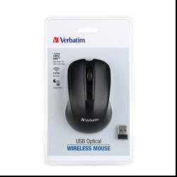 Verbatim 66432 USB Optical Wireless Mouse - Black