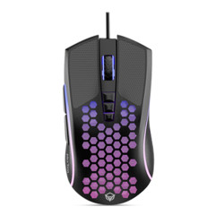 Meetion MT-GM015 Honeycomb RGB Backlit Gaming Mouse - Black